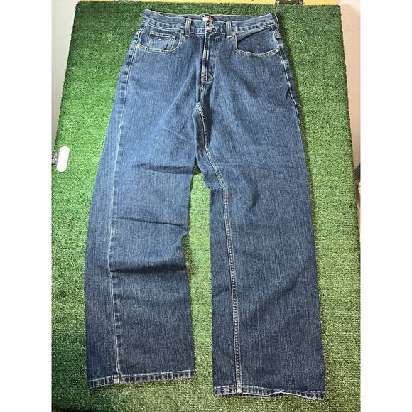 Vintage Tommy Hilfiger Jeans Men 31x32 Straight Leg Baggy fit Y2K - Picture 7 of 15